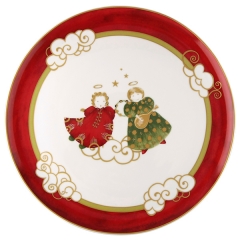 Блюдо для торта 30 см "ANJOS GOLD CHRISTMAS"