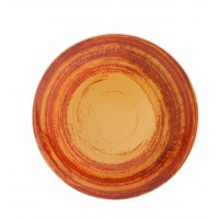Тарелка столовая круглая оранжевая MANDARIN, 28 см