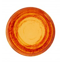 Тарелка круглая столовая оранжевая MANDARIN, 25 см