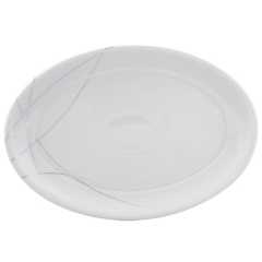 Блюдо овальное большое 40x28см ATHENA PLATINA
