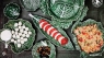 Блюдо-лист "Капуста" 25х17см, зеленое, COUVE