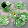 Двойное блюдо-лист с красной птичкой 22х13см, FOLHAS